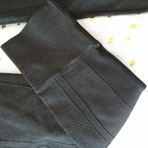 Lululemon Ribbed Leggings Dark Gray 